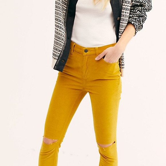 SOLD Free People high rise skinny pants - Picture 3 of 6